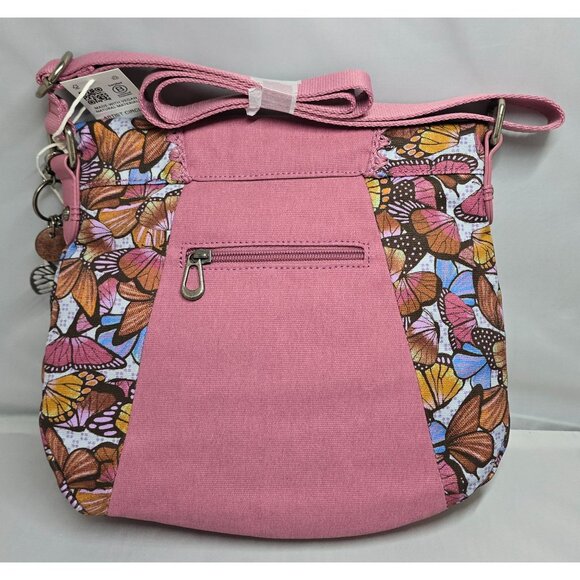 Sakroots Butterfly Print Crossbody Bag NWT fairycore butterfly pink whimsy - Picture 2 of 10